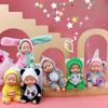 11cm Mini Sleep Baby Doll Fashion Simulation Rebirth Dolls Mini Cute Doll Cartoon Animal Kids Toy for Children Birthday Gift
