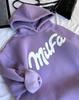 Hooded Slim Long-sleeved Printed Sweatshirt
