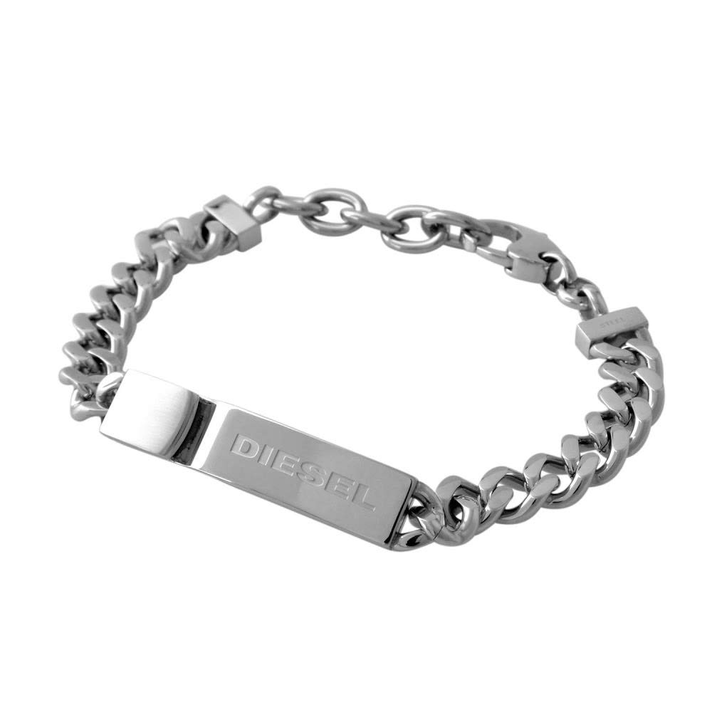 

DIESEL DX0966040 Men s Logo Plate & Chain Bracelet [abde00151m] [Parallel Import]