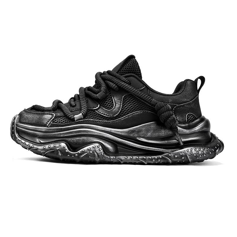 

22 autumn new dad shoes gradient color Paris dirty mesh breathable movement 39 чёрный