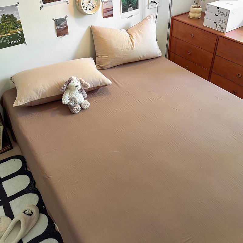 Soft Washed Cotton Single Bed Sheet & Quilt Cover, 1.2m Dorm Bedspread Simmons Protector, 180cm Girly Design