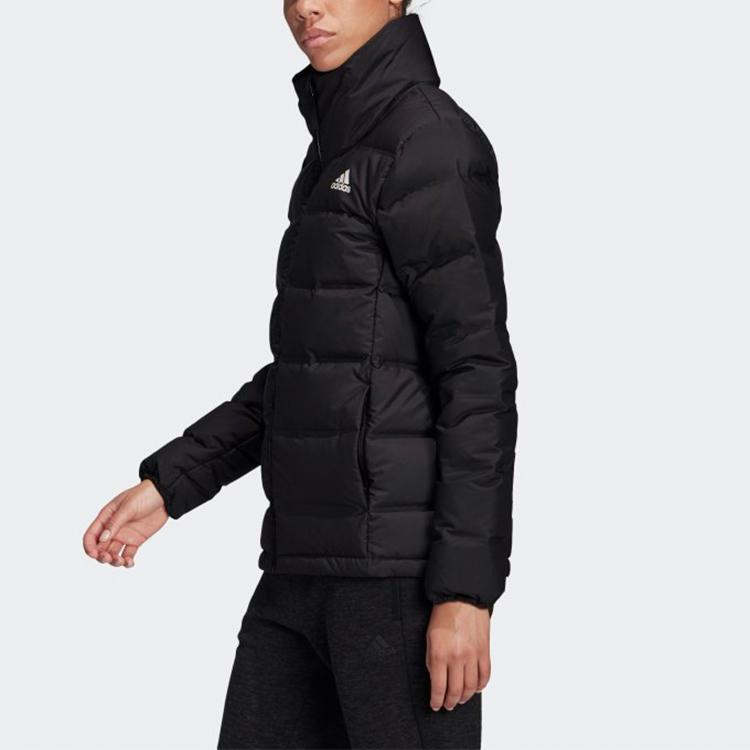 adidas Women's Black Stand Collar Down Jacket DZ1505