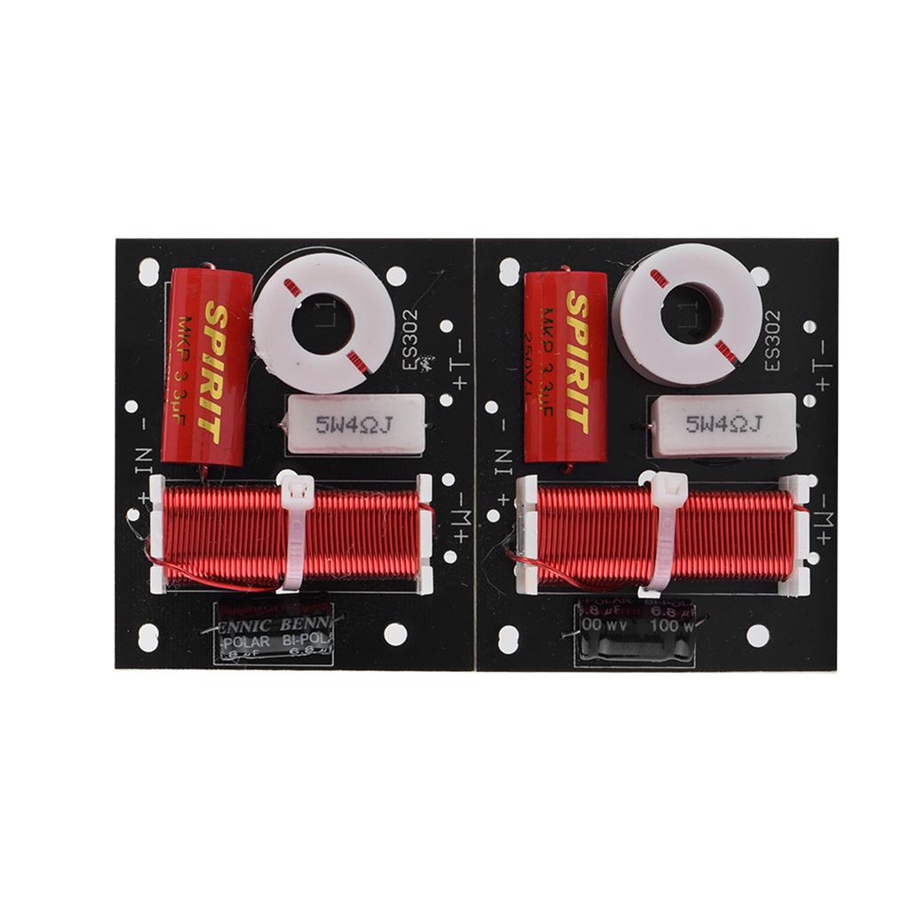 2Pcs Speaker Frequency Divider 2 Way 2 Unit Hi Fi Sound Filter Audio Module Board