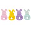 4pcs Rabbit Easter Fork Bag Reusable Cutlery Holder Bag Cute Easter Bunny Utensil Holder  Felt