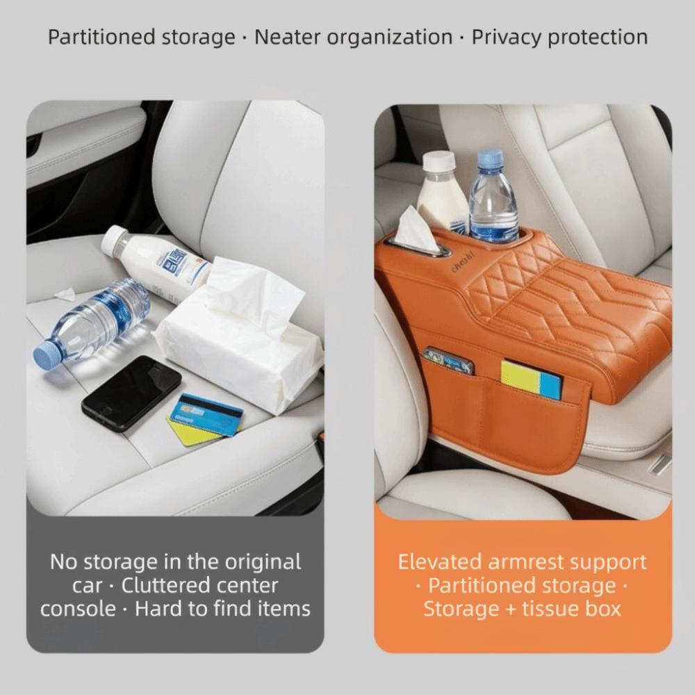 Portable Armrest Pad PU Leather Elbow Support Pad Durable Car Armrest Pillow Universal