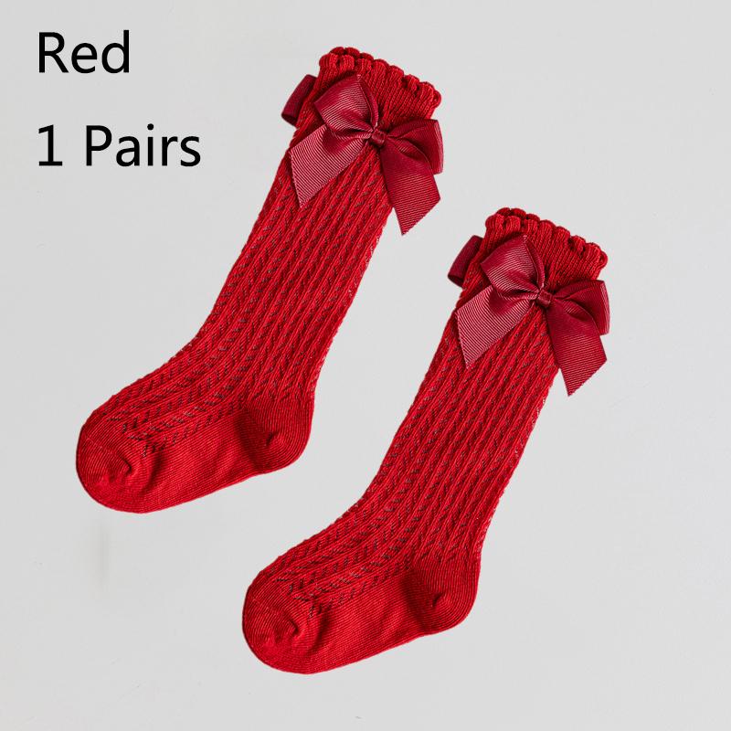 

Retails 1 Pairs Summer Children Kids Thin Stockings Baby Girls Toddler Clothing Stretch Bowknot Lace Socks S
