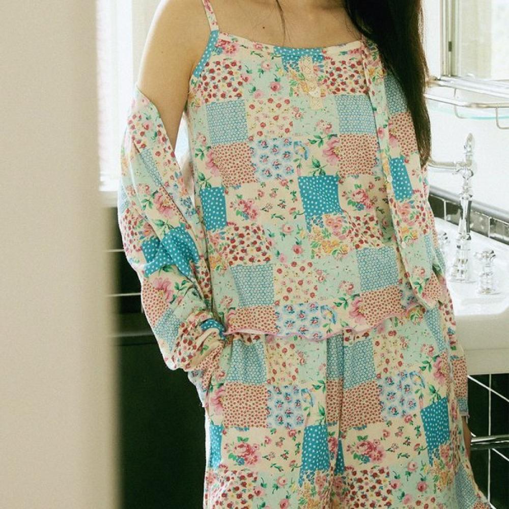 Dalparty Women Lovely Patch Pajama Sleeveless Single option