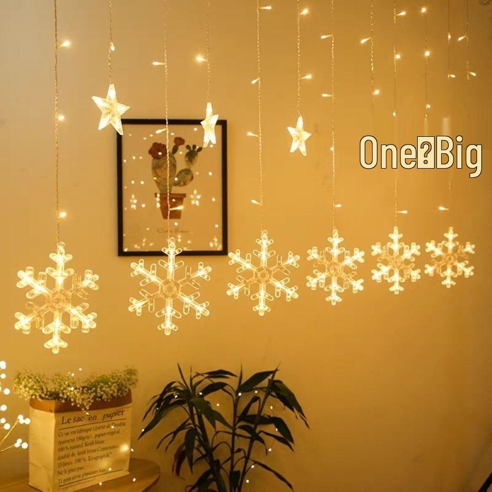 Samsung LED Curtain String Lights - Stars & Moon Decoration for Festivals