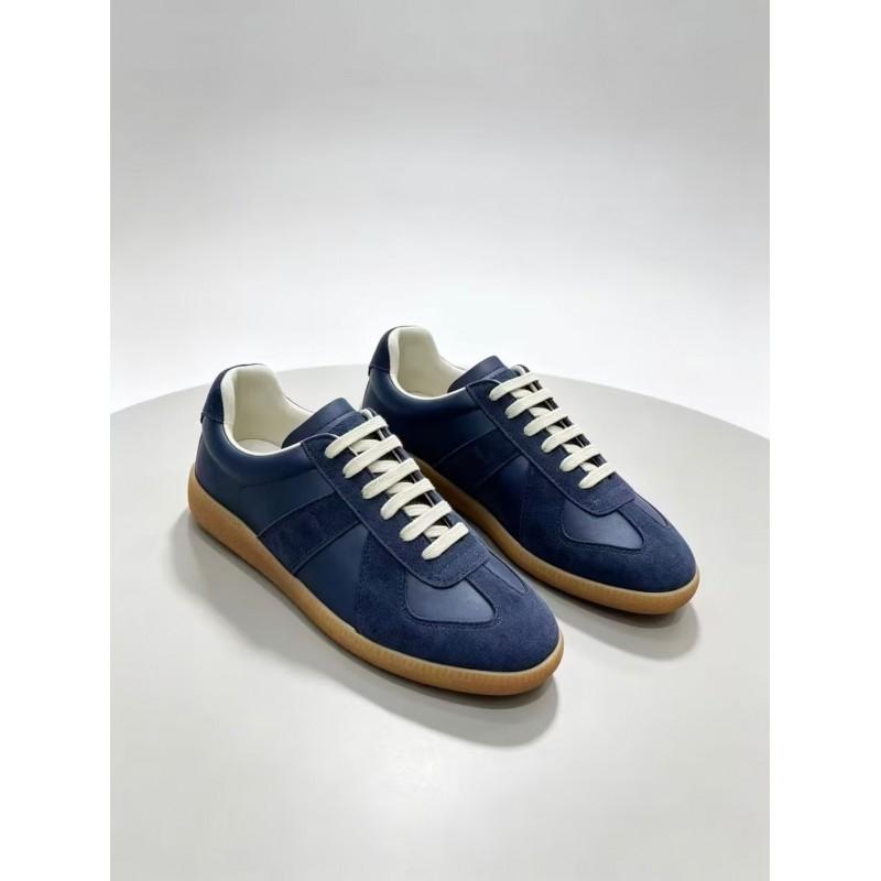 Mens Genuine Leather Low-Top Casual Skate