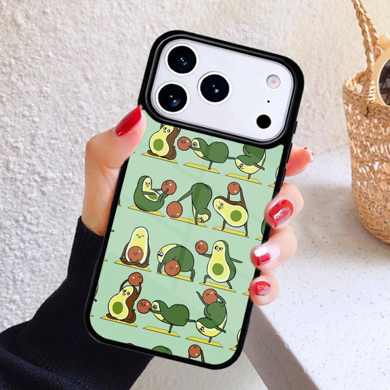 Cute Avocado Fruits Phone Case For iPhone 17 Air 16 15 14 13 12 11 Pro Max Plus