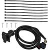 7-Foot 7 Pin Trailer Wiring Harness Extension Connector Vehicle-Side Truck Bed 7 Way RV Wiring Plug Harness Extension for Dodge for Ram 2500