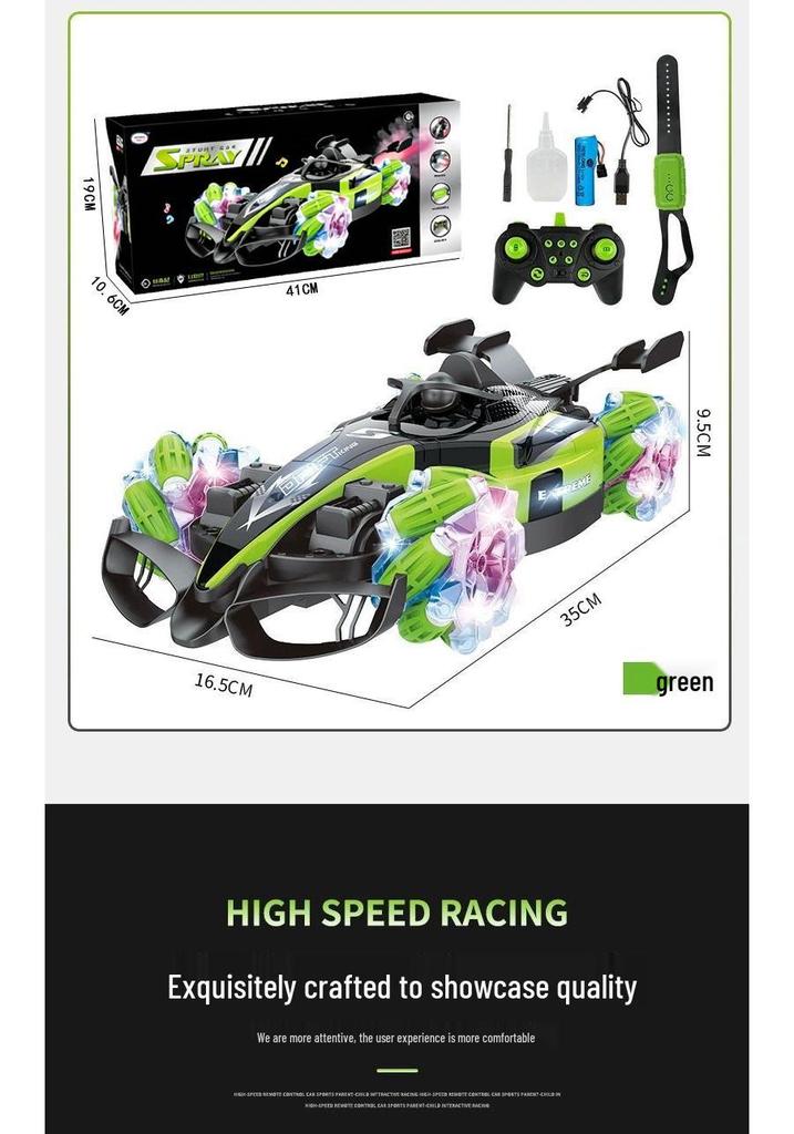Cross F1 Light Remote Control Stunt Car: 4WD Racing Car with Gesture Sensor, Toy for Boys