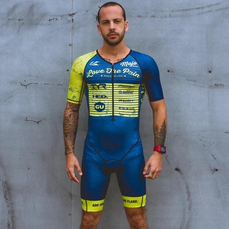 Men Women Triathlon Cycling Suit One-Piece Race Wear Winter Thermal Compression Outfit