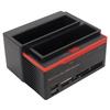 HDD Docking Station Dual Bay 480Mbps USB2.0 To SATA IDE Clone Function Hard Drive Reader for