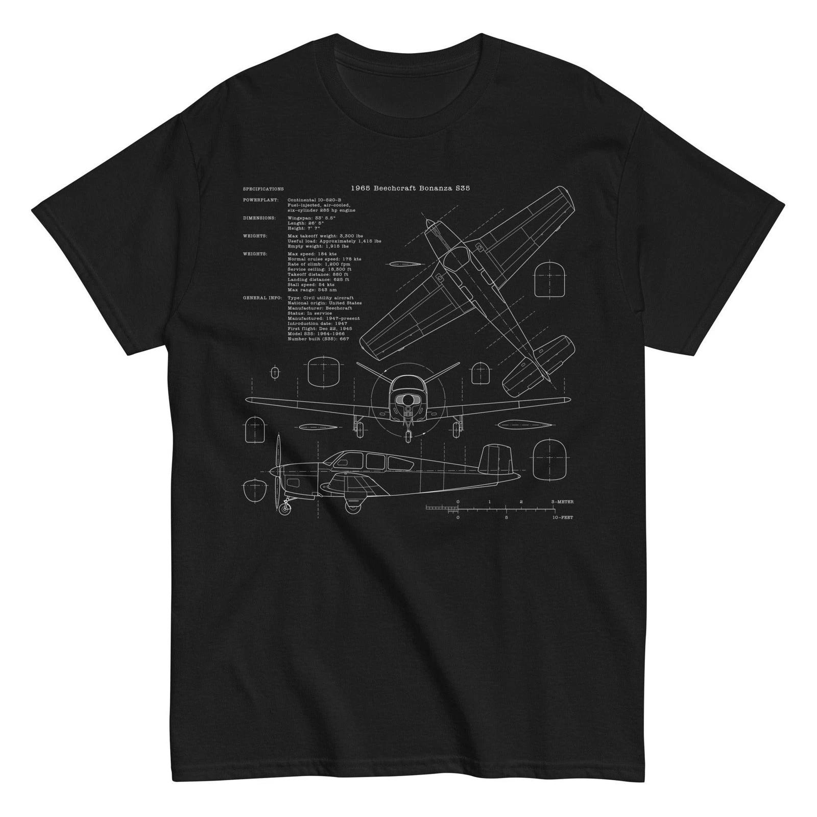 

Airplane Blueprint Design T-shirt - AIR2552FES35-BB1 S