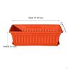 Flower Pot Window Box Planter Decoration with Saucers for Gardening Nursery Entrance Railing Outside