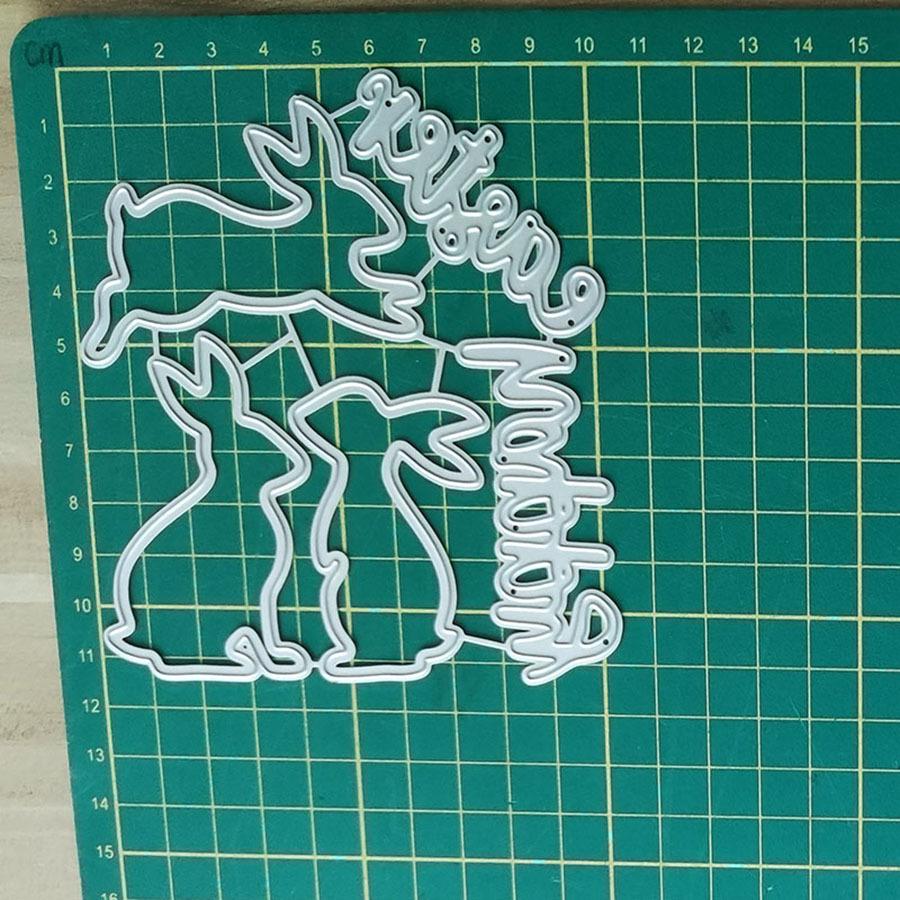 Easter Bunny Metal Carbon Steel Die-Cutters 1320 - DIY Cutting Dies, New Arrivals for March