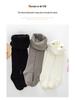 Warm Cotton Fleece-Lined Infant Bodysuit & Tights for Girls - Medium Thick Outerwear for Autumn/Winter