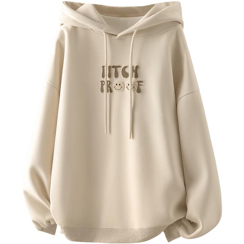 Women's Academy Style Loose Hooded Drawstring Sweatshirt