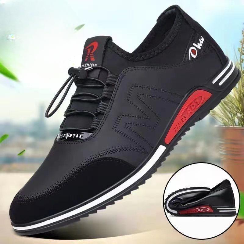 Leather Casual Men's Young Students Versatile Fashion Trendy Shoes Lightweight and Comfortable Sports Men's Shoes