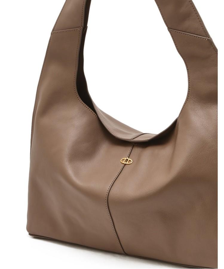 Athe Vanessabruno [Maron] Mocha Mousse Marron Soft Light Shoulder Bag L Aaba6E460I3