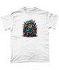 Explodierende Mehrfarbige Lautsprecher T-Shirt Gig Konzert Festival Party