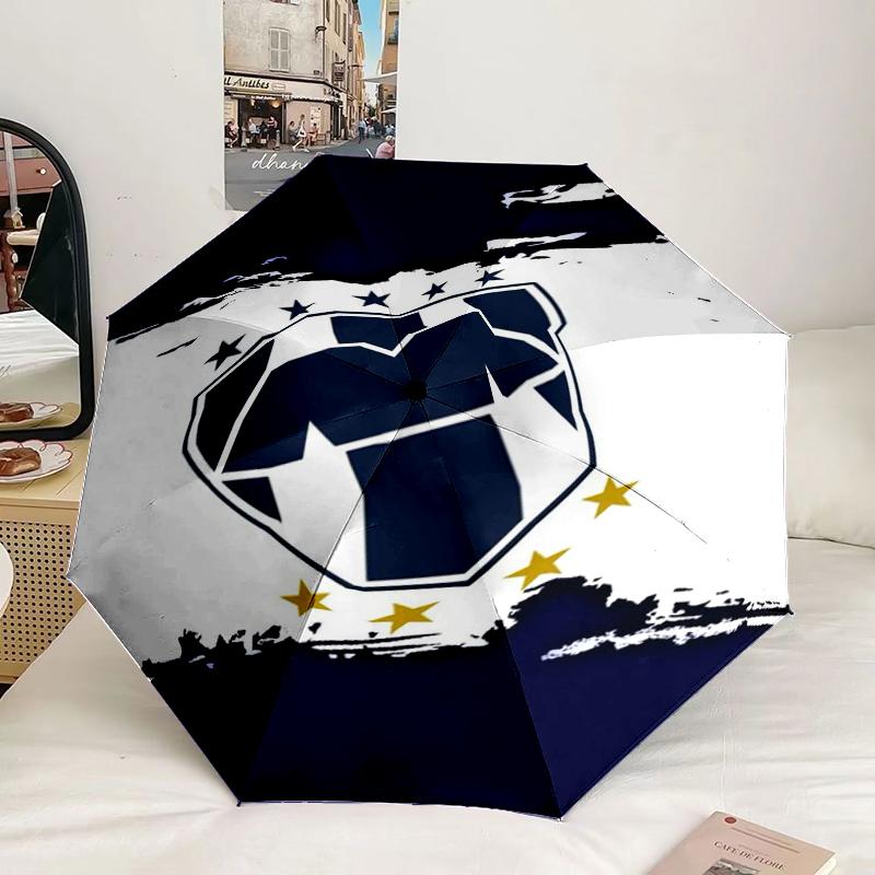 Football Club Emblem Umbrella 8-Frame for Travel, camping, Casual Lightweight Portable Umbrella, Essential for every family Holidays Gift