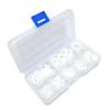 Pack Of 500 Nylon Washers Home Improvement Flat Spacer Pads Nylon Flat Washer Assortment Suitable for Furniture Hardware