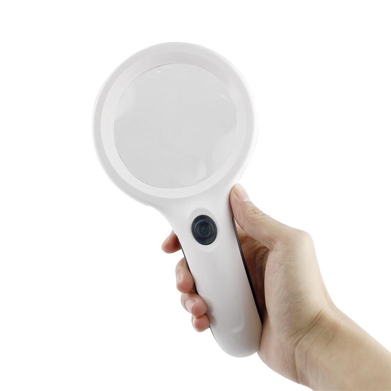 Miling 10x Handheld Reading Magnifier with 8 LEDs and UV Light