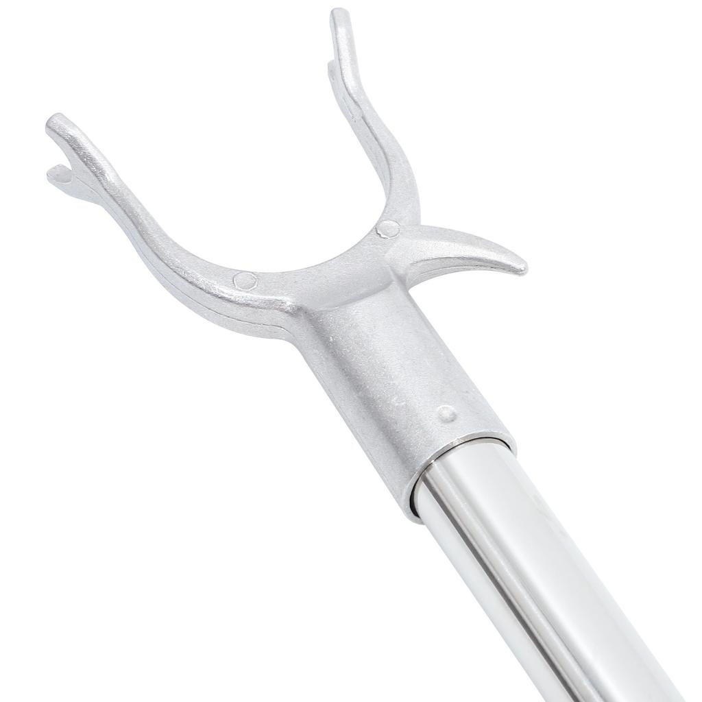 Clothing Reach Pole Heavy Duty Aluminum Stainless Steel Clothes Drying Rod Space Saving Indoor Balcony Wardrobe Hook Pole