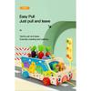 Children's Wooden Multi Functional Animal Shape Matching Toy Puzzle Pulling Carrot Game Baby Fishing Cart Building Blocks
