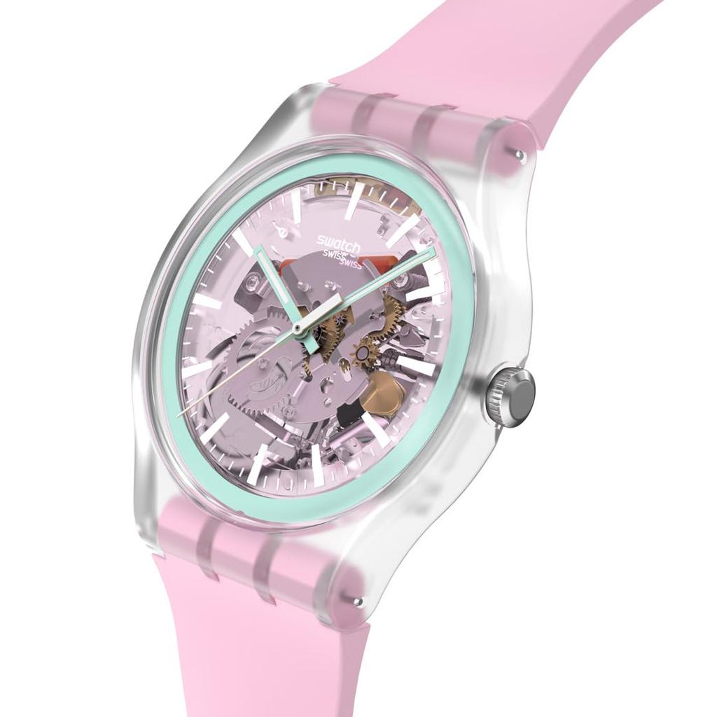 NEW GENT BIOSOURCED PERFECTLY PINK PAY Watch Unisex Adult Pink [Swatch] SO29K121-6000