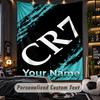 TapestryCristiano Ronaldo Custom Name Text Personalized Wall Hanging Tapestry Home Wall Decor