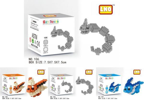 Nano Block Pokemon Diamant Mini Bouwstenen Speelgoed Pikachu Charizard Eevee Snorlax Mewtwo En Charmander