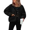 Cappotto Sportivo Invernale Casual da Donna in Pile FP Giacca Autunnale Felpa Top