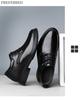 Men's Spring & Autumn Leather Shoes - 6cm Height Boost, Thick Sole, Formal/Casual Versatile Footwear
