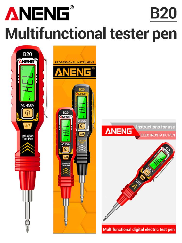 General Insulated Electric Pen ANENG B20 Double Headed Cross Screwdriver for Electrician Maintenance and Inspection Manual Tool