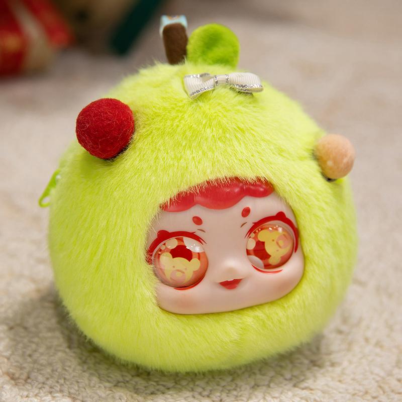 Vinyl Plush Dolls Cute Macaron Fruit Coin Purses (Lemon/Avocado/Strawberry/Orange) Birthday Gifts