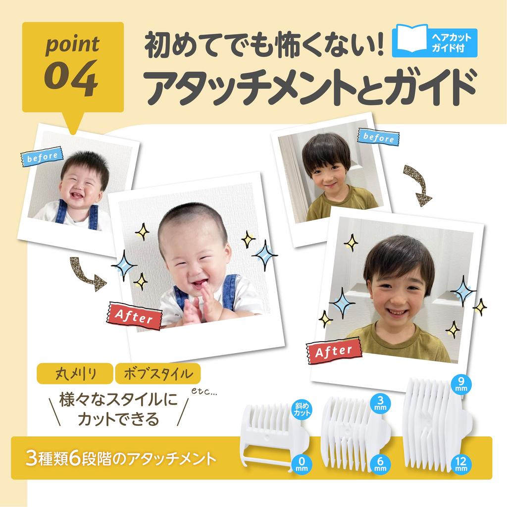 EDISONmama Quiet Hair Clipper Professional Technique As Quiet As a Library 3 Types and 6 Levels of Attachments Skin Care Bath Products Hair Care