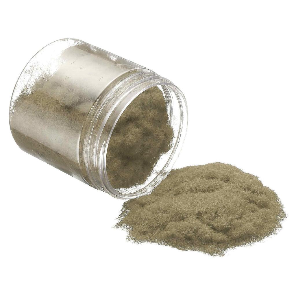 CoCud Modell Glas Terrain Pulver 185ml Inhalt, Falsche Miniaturblumen und Pflanzen 5mm Nylon - DIY Puppenhaus Feengarten Modellbahn Landschaft