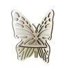 Wooden Craft Butterfly Hollow Crystal Storage Shelf Simple Home Wall Ornament Decoration