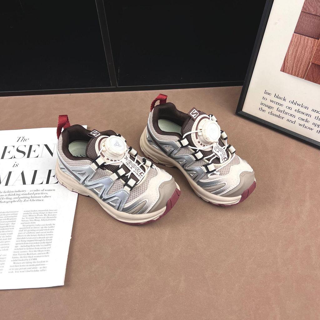 Unisex Kids' Breathable Non-Slip Rotating Sneakers - Spring/Autumn 2026