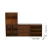 Dollhouses Furniture 1/12 Scale Wooden Display Cabinet Sideboard Model for Miniature Project Decoration and Collectors