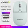 FV-386 Dual Mode Silent Metal Mouse: Wireless 2.4G + Bluetooth for Laptop/Desktop