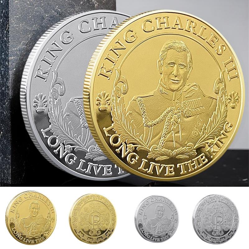 King Charles Lll Commemorative Coin Modern Minimalist Style Home Office Decor