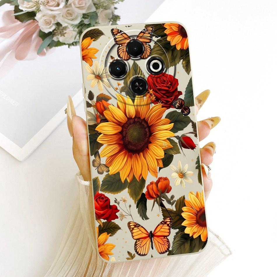 For Tecno Spark 30C 30 4G 30Pro Cute Cat Flower Butterfly Cartoon Phone Case For Spark30 Pro 30C Shockproof Soft Silicone Cases