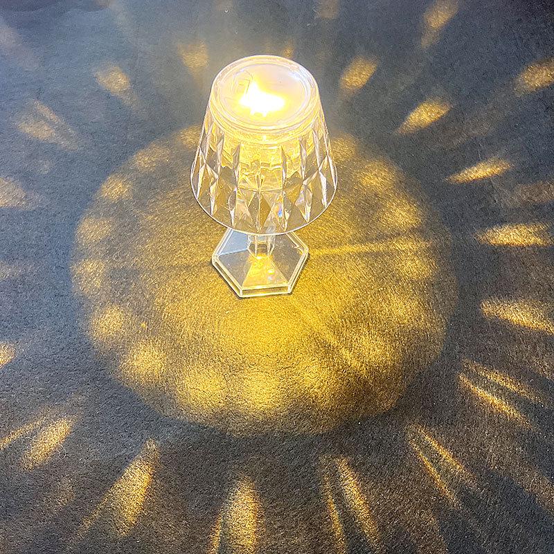 Acrylic Crystal Chandelier Coaster Night Light Decor