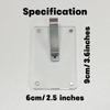 2 Pc Acrylic Car Clip Refrigerator Magnet Photo Frame Diy Photo Wall Multifunctional 3 Inch Magnet Photo Card Display Stand