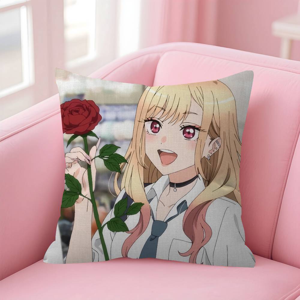 My Dress Up Darling Anime Maple Design Cushion Cover Happy Autumn Harvest decor Holiday Decorati Pillow Cover