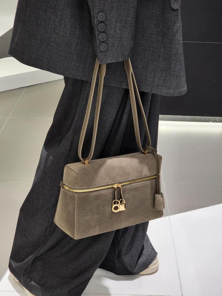 Autumn LP27 High-Grade Leather Retro Large Capacity Shoulder Bag Handbag Messenger